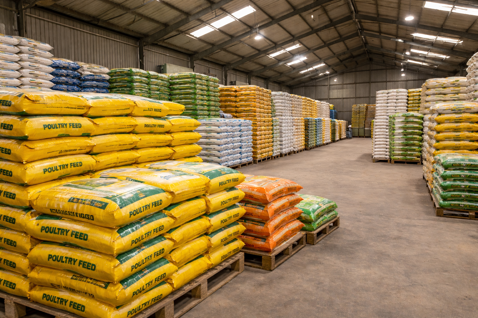 Poultry birds close-up