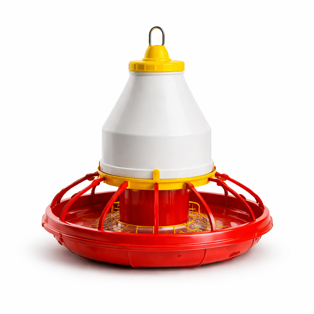 Poultry feeding utensils and drinkers